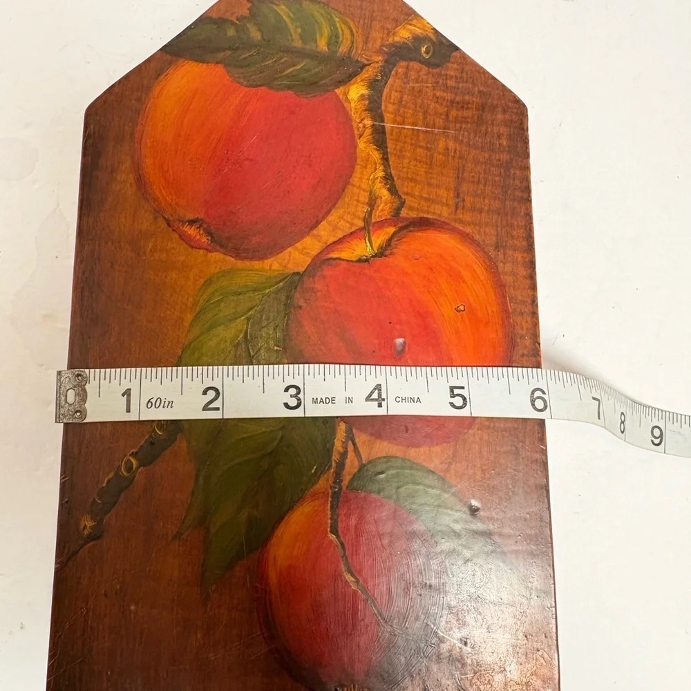 Vintage Hand Painted Wood Cutting Board
